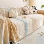 Striped Chenille Sofa Cover in High-Quality Fabric
