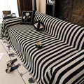 Striped Chenille Sofa Cover - Elegant Design for Classic Style