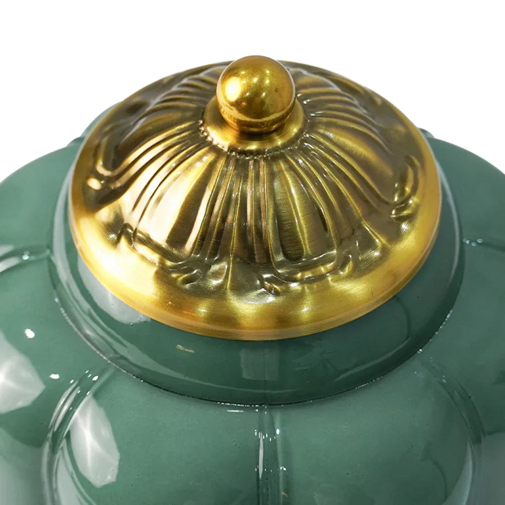 Vintage Base Table Lamp with Opal Glass Shade