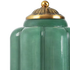 Vintage Base Table Lamp with Opal Glass Shade
