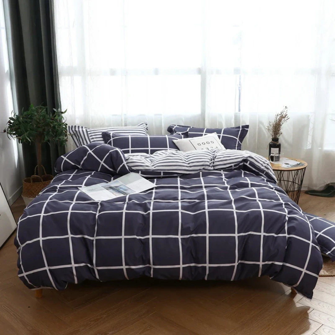 Elegant Bed Cover Set with Pillowcases – Soft Touch for Contemporary Rooms