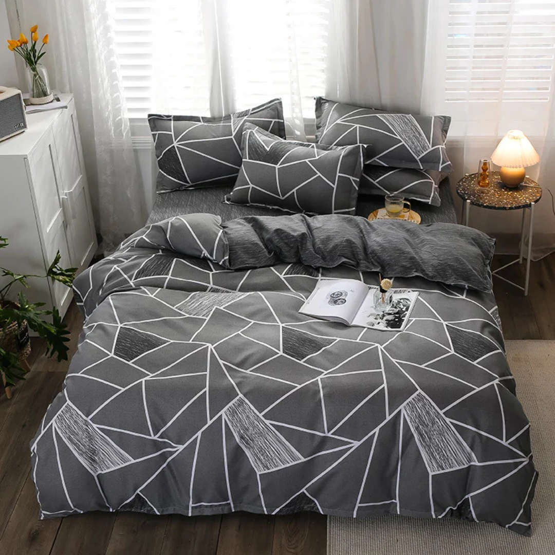 Elegant Bed Cover Set with Pillowcases – Soft Touch for Contemporary Rooms