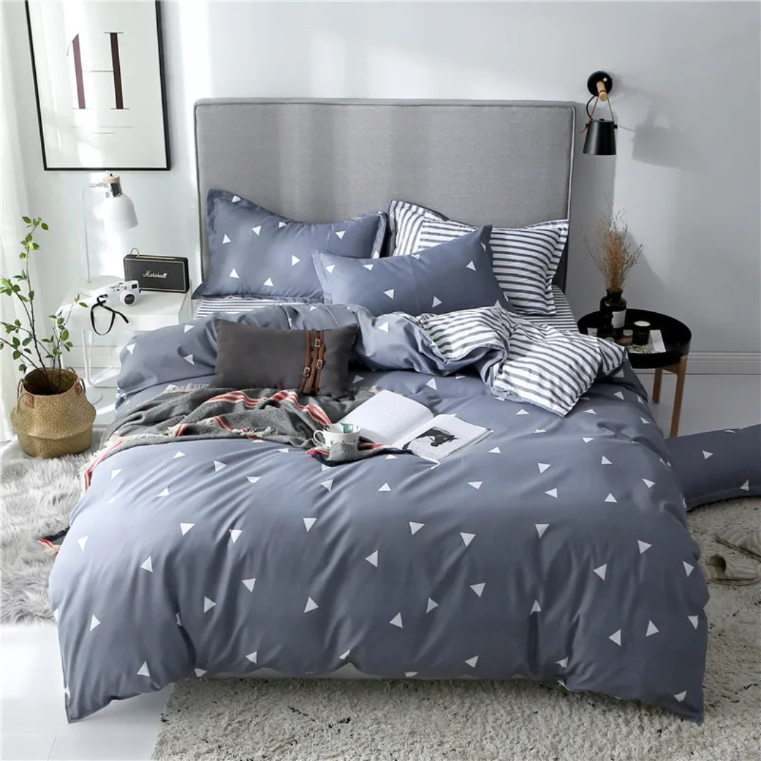 Elegant Bed Cover Set with Pillowcases – Soft Touch for Contemporary Rooms