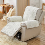 Thick Plush Recliner Sofa Cover – Anti-Slip Protection