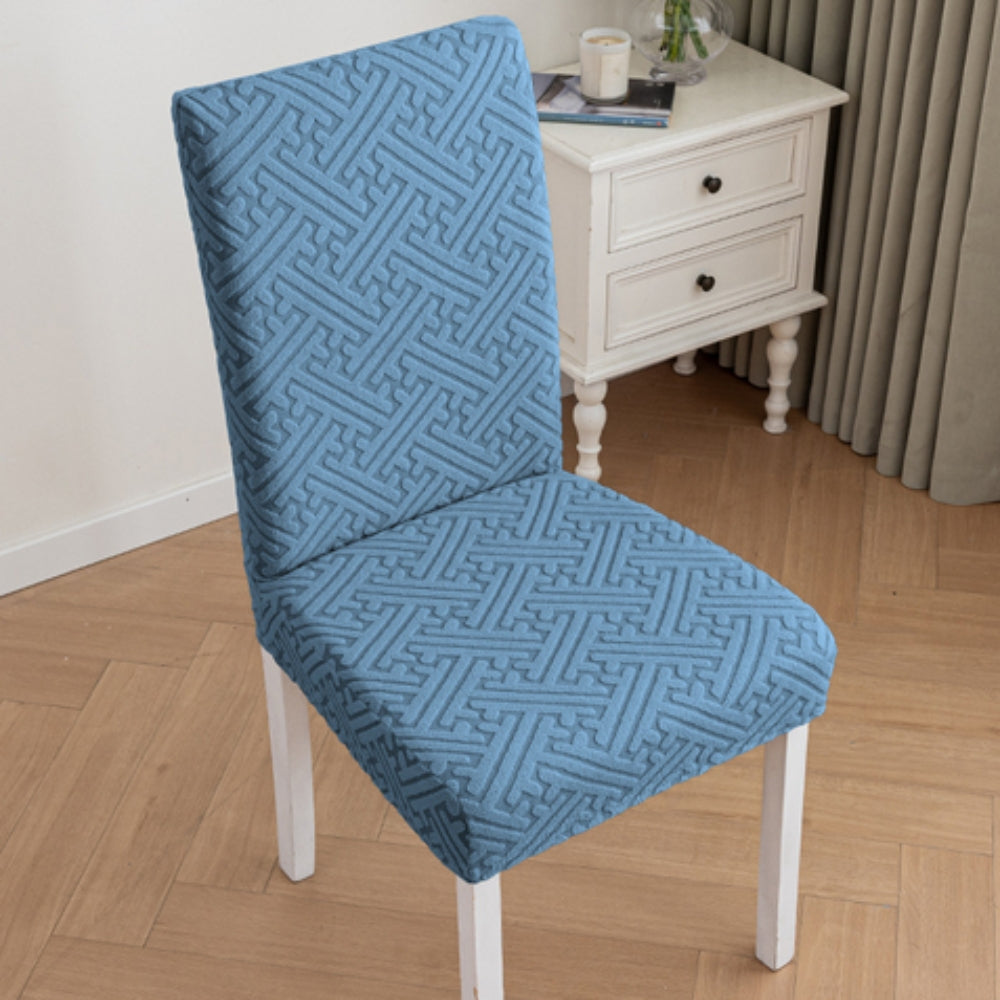 Stretchable Dining Chair Cover with Lattice Design