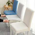 Stretchable Dining Chair Cover with Lattice Design