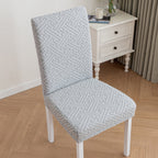 Stretchable Dining Chair Cover with Lattice Design