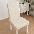 Stretchable Dining Chair Cover with Lattice Design