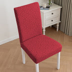 Stretchable Dining Chair Cover with Lattice Design