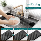 Diatomite Sink Mat for Kitchen Counter – Faucet Drying Tray
