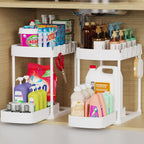 2-Pack Under-Sink Storage Drawers - Versatile Organizer Set