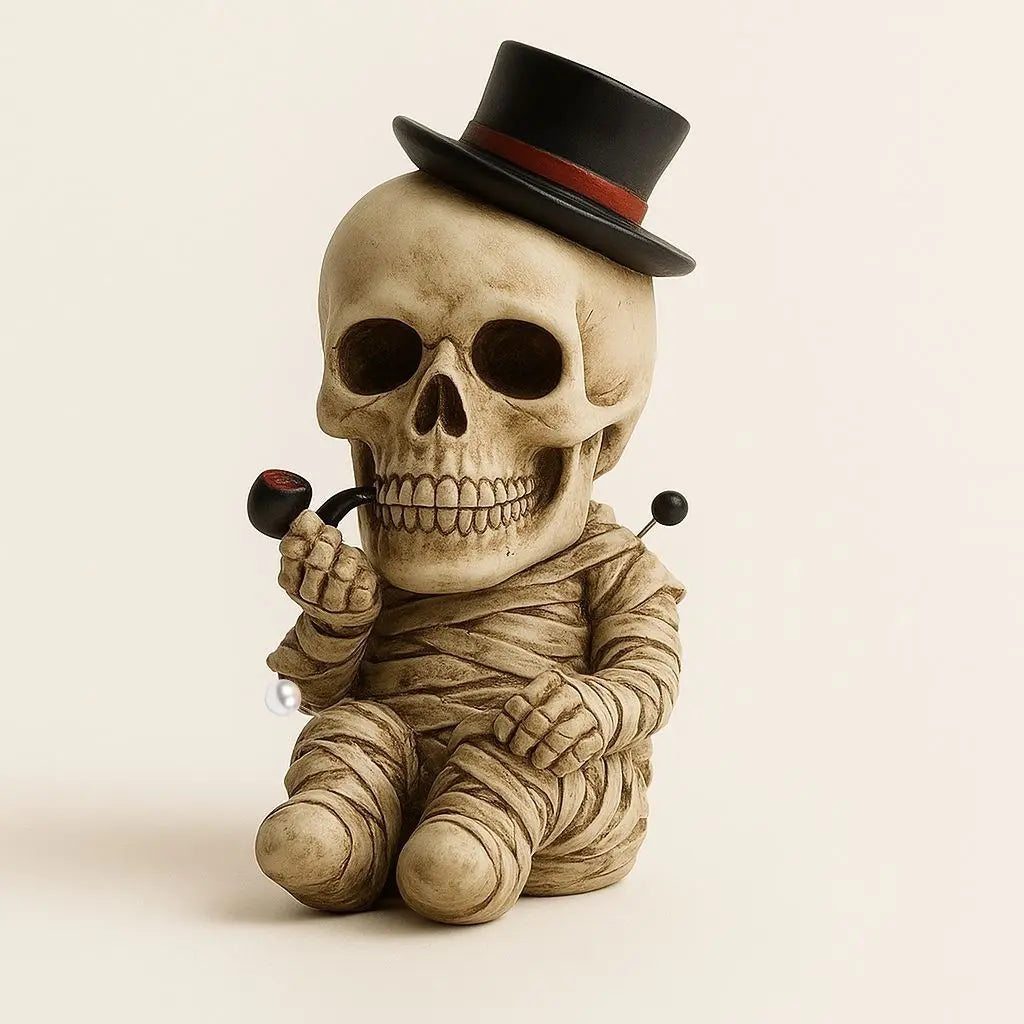 Charming Halloween Skull Decor Set