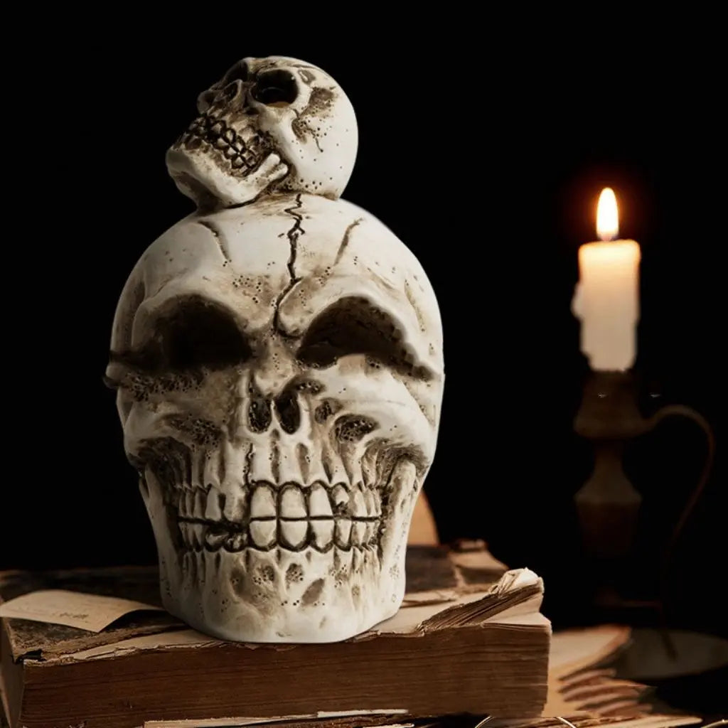 Charming Halloween Skull Decor Set