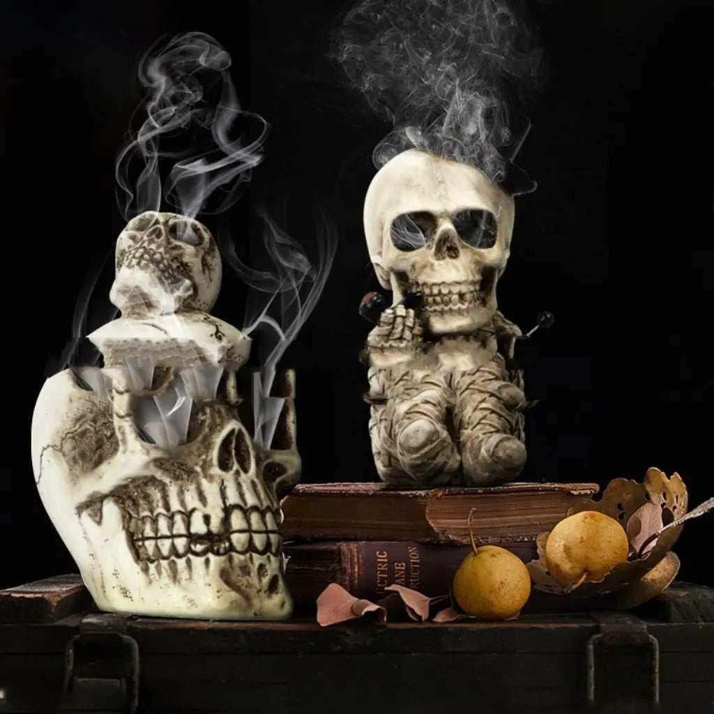 Charming Halloween Skull Decor Set