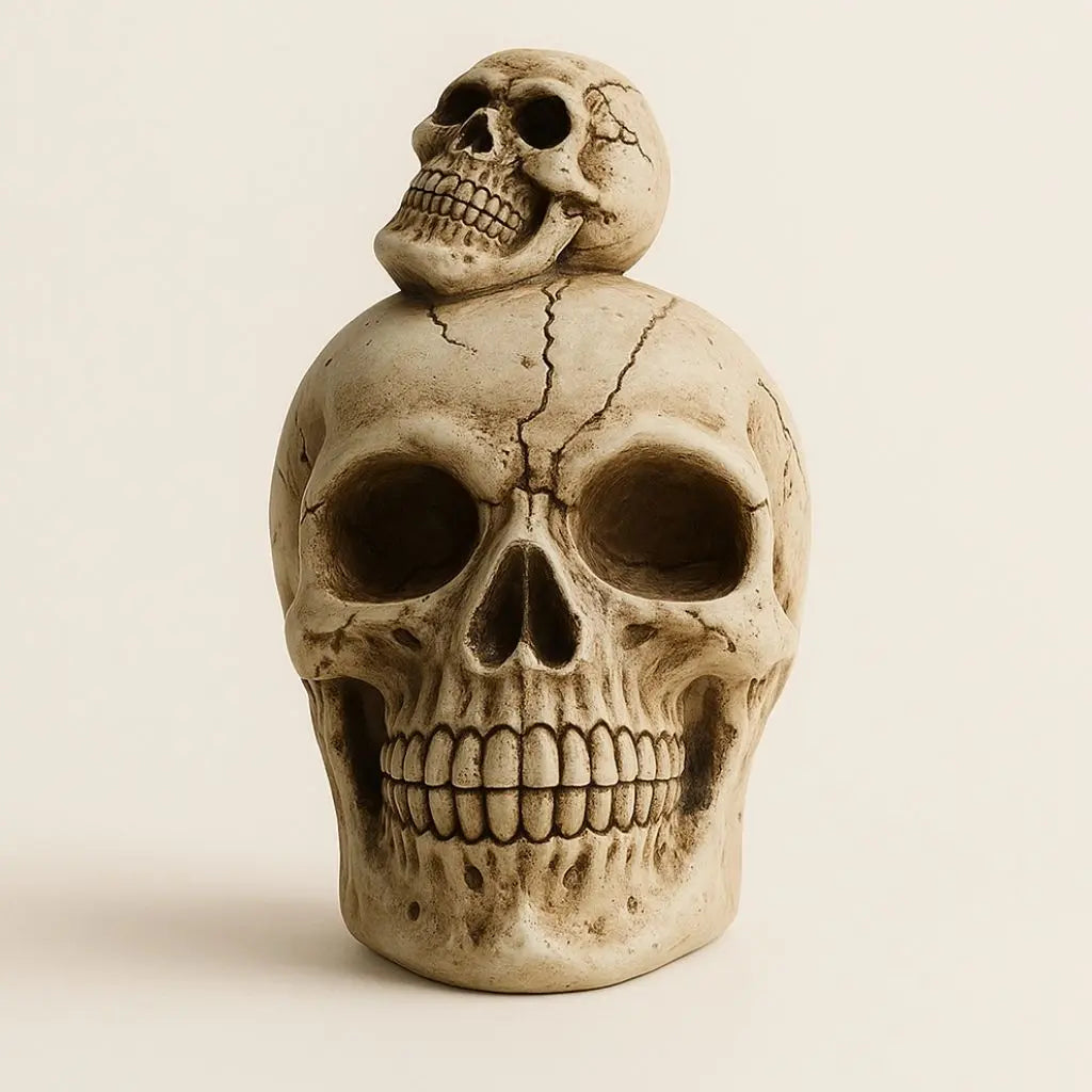 Charming Halloween Skull Decor Set