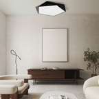 Modern LED Ceiling Light Fixture with Geometric Design
