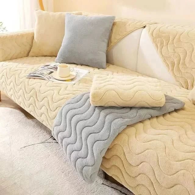 Waterproof Polyester Sofa Cover with Non-Slip Design for Pets