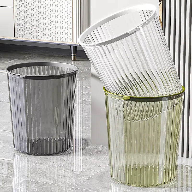 Chic Acrylic Waste Basket for Modern Spaces