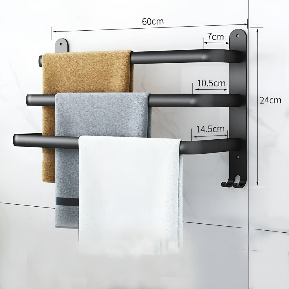 Elegant Wall-Mounted Towel Holder for Stylish Bathrooms