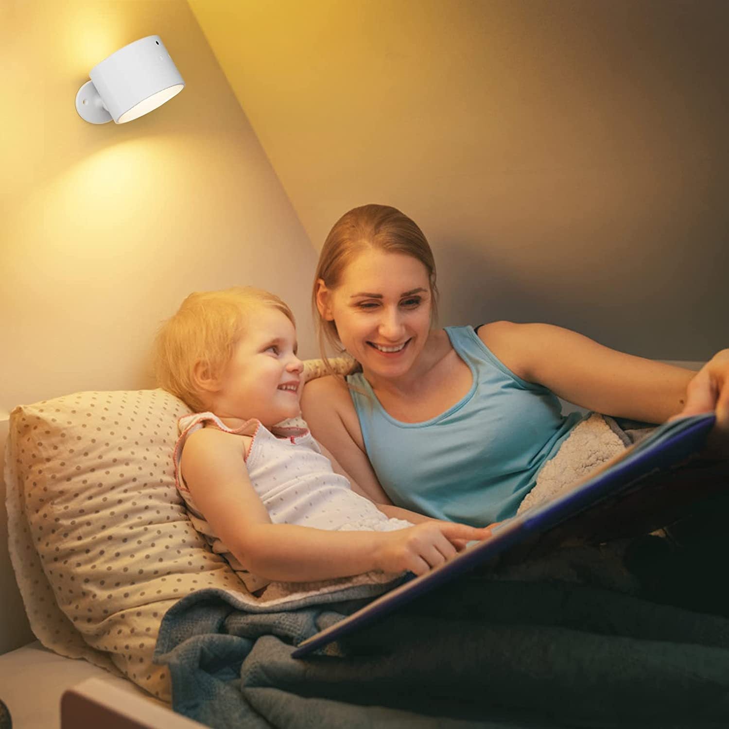 Versatile Rechargeable LED Wall Lamp with Magnetic Design