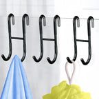 Drill-Free Stainless Steel S-Hook for Bathroom Hanging