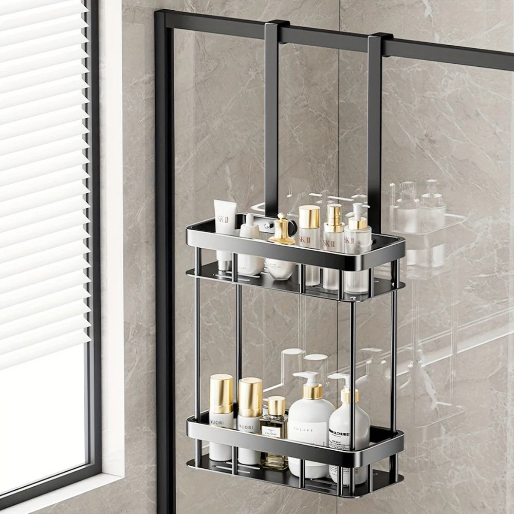 Space-Saving Stainless Steel Shower Organizer - Sleek Caddy