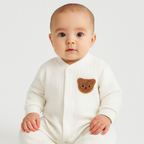 Baby Overall in Soft Ribbed Fabric