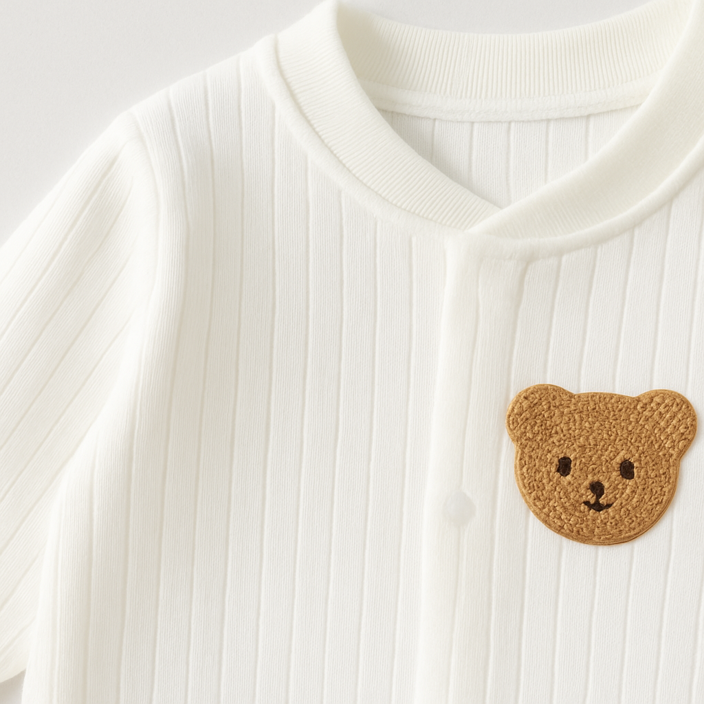 Baby Overall in Soft Ribbed Fabric