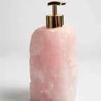 Elegant Stone Soap Dispenser with Luxurious Gold Pump