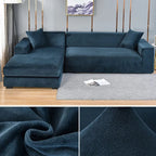 Universal Fit Velvet Sofa Cover – Stain-Resistant Elastic Protection