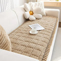 Non-Slip Pet-Friendly Sofa Cover in Plush Microfiber Blend for Living Room