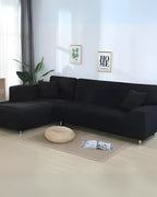 Stretch Fabric Sofa Cover for Sectional Couches – Easy Living Room Fit