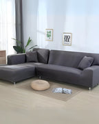 Stretchy Milk Silk Sofa Slipcover – Easy Fit Design for Living Room