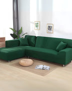 Stretchy Milk Silk Sofa Slipcover – Easy Fit Design for Living Room