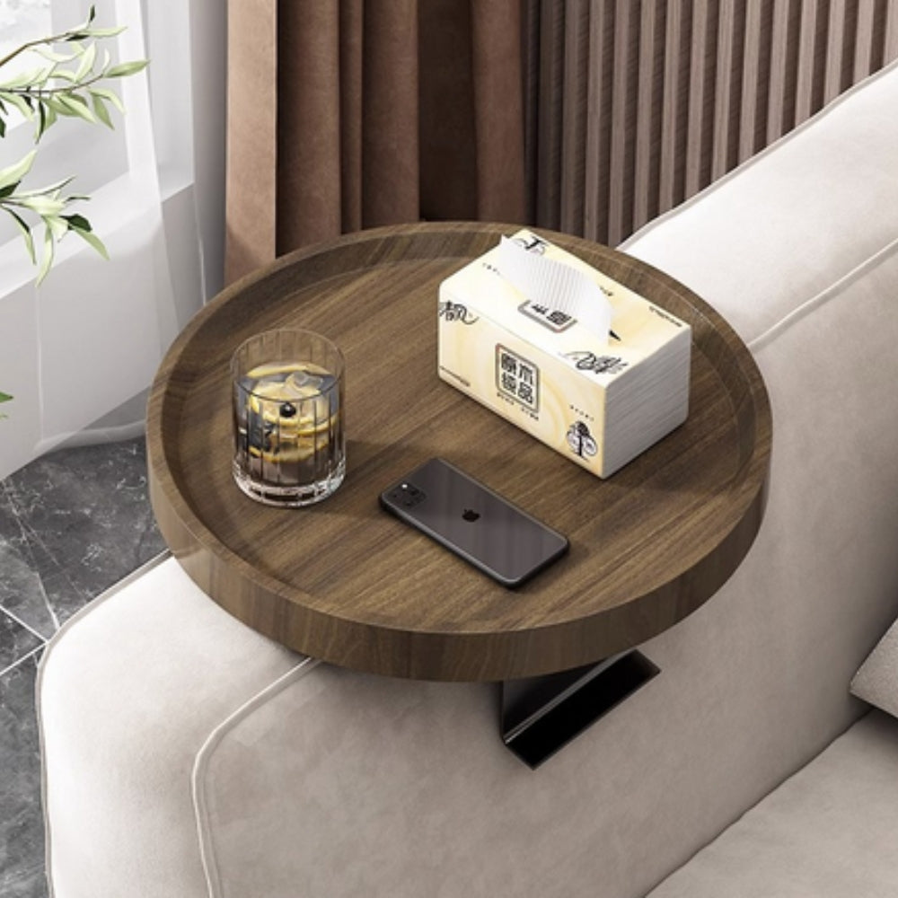 Adjustable Wooden Armrest Tray Table