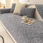 Waterproof Polyester Sofa Cover with Non-Slip Feature