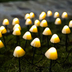 10 Outdoor LED Mushroom Solar Lights with Dusk-to-Dawn Sensor – Waterproof Garden Decor