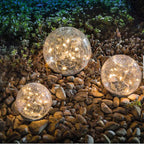 Outdoor Solar-Powered LED Lights – Weatherproof Garden Illumination with Ground Stake