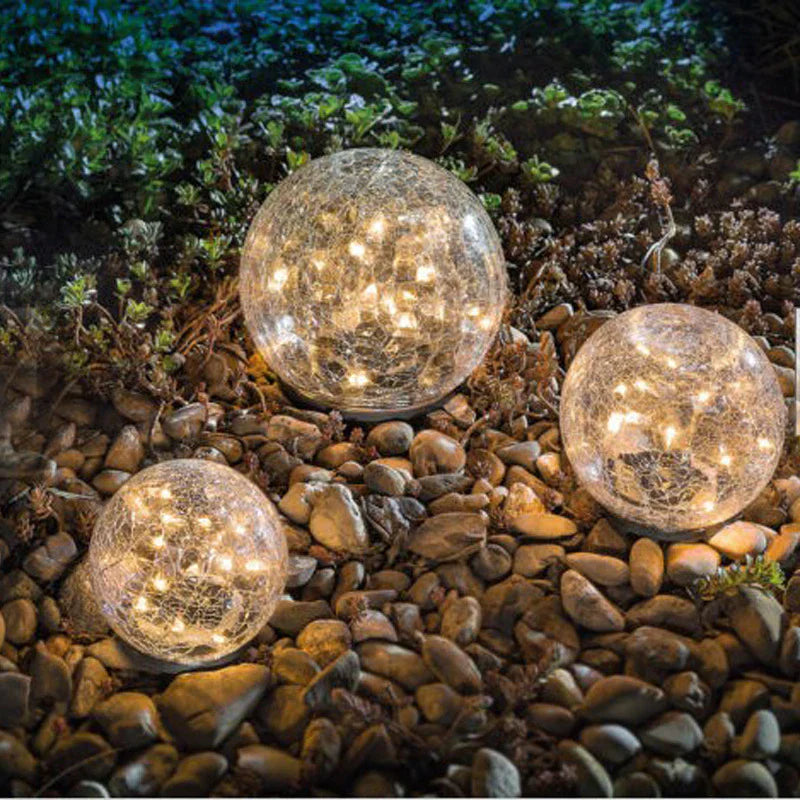Outdoor Solar-Powered LED Lights – Weatherproof Garden Illumination with Ground Stake