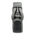 Decorative Moai Planter Statue with Solar Lighting for the Garden