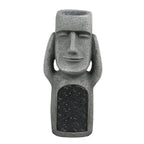Decorative Moai Planter Statue with Solar Lighting for the Garden