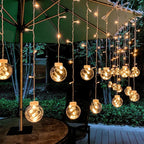 Outdoor Solar String Lights with Dusk-to-Dawn Sensor for Garden