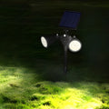 Motion Sensor Solar Garden Spotlights with Adjustable Brightness