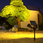 Motion Sensor Solar Garden Spotlights with Adjustable Brightness