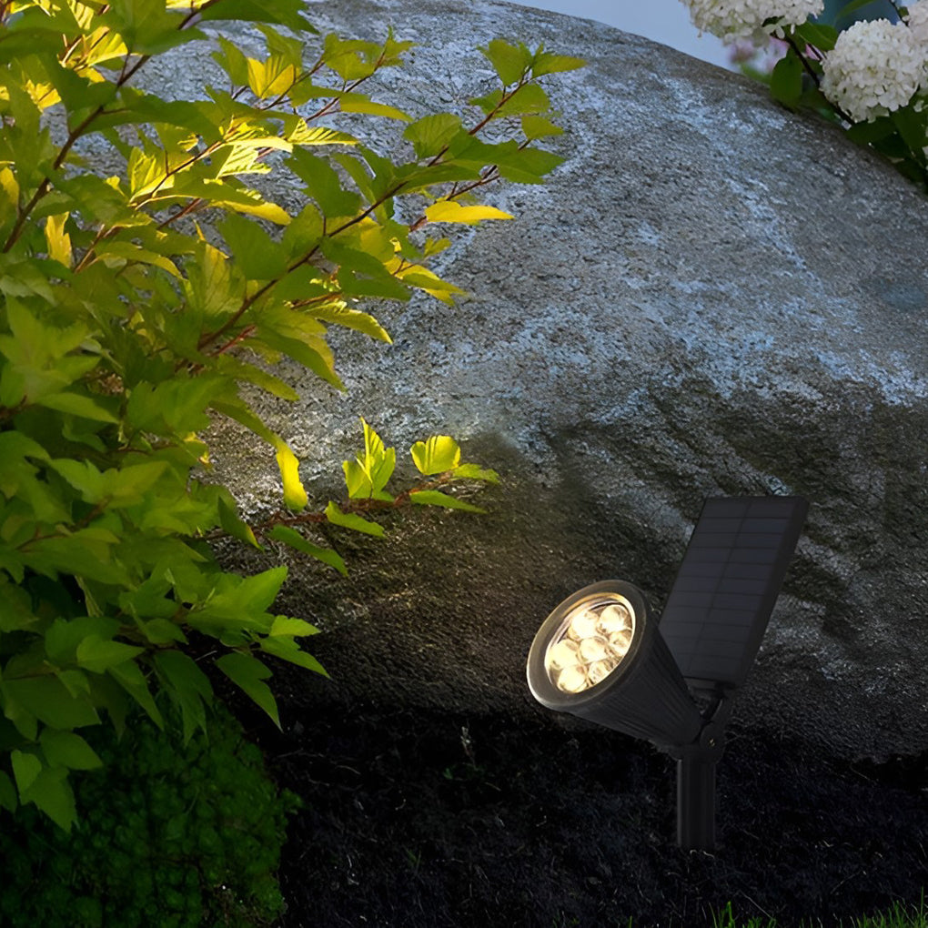 Waterproof Solar Spotlights – Contemporary Outdoor Accent Lighting
