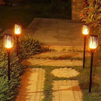 Flame Effect Solar Stake Light for Outdoor Use
