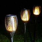 Flame Effect Solar Stake Light for Outdoor Use