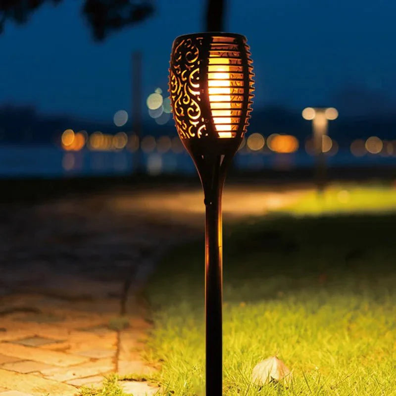 Flame Effect Solar Stake Light for Outdoor Use