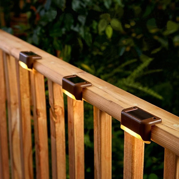Outdoor Solar Stair Lights with Dusk-to-Dawn Sensor – Waterproof Pathway Illumination
