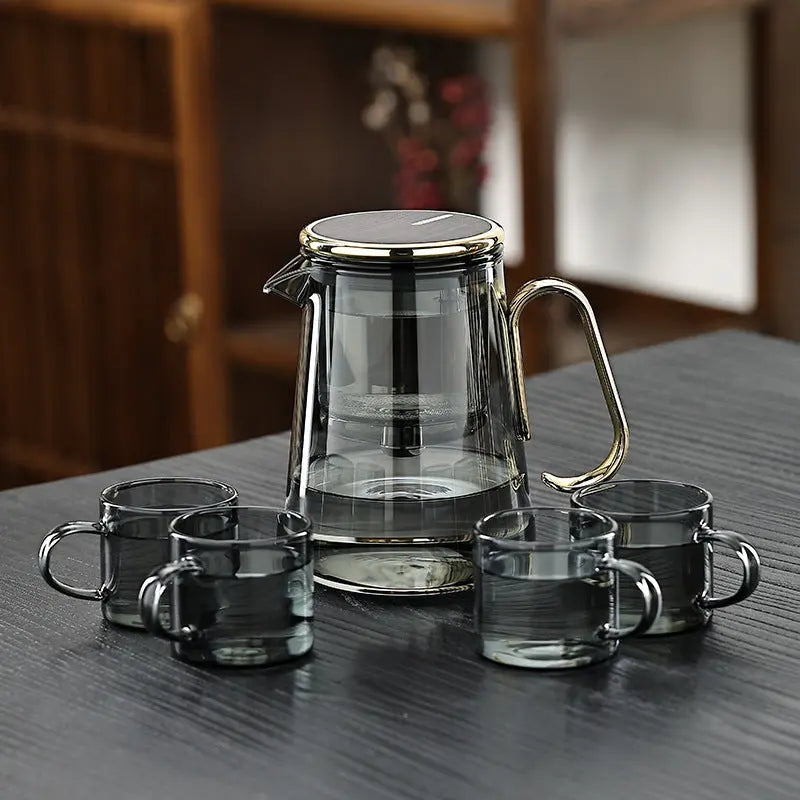 Magnetic Brew Glass Teapot for Effortless Tea Enjoyment